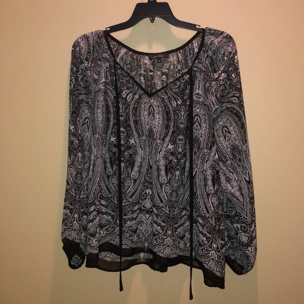 Karen Kane Sheer Pascal Top